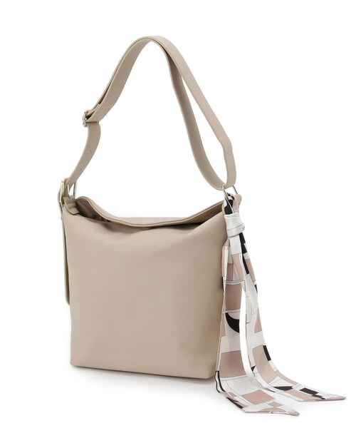 grove(グローブ)の「◆フラップスカーフ付ワンショルダー(ショルダーバッグ・レディース・ナチュラル/シルバー系その他/ブラック・00)」の13枚目の写真