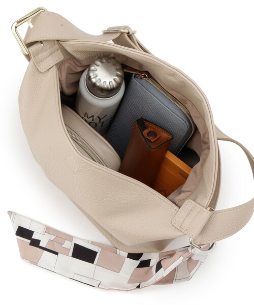 grove(グローブ)の「◆フラップスカーフ付ワンショルダー(ショルダーバッグ・レディース・ナチュラル/シルバー系その他/ブラック・00)」の20枚目の写真