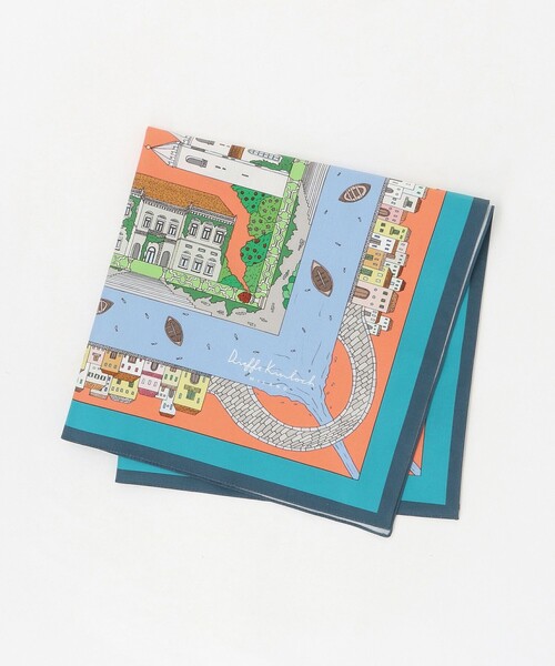 green label relaxing（グリーンレーベルリラクシング）の「＜Dieffe Kinloch＞コットン プリント ハンカチ（バンダナ/スカーフ・メンズ・ライトブルー/ケリーグリーン/ネイビー/イエロー/パープル/その他1・FREE）」の6枚目の写真