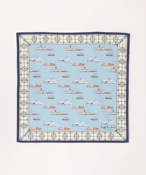 green label relaxing（グリーンレーベルリラクシング）の「＜Dieffe Kinloch＞コットン プリント ハンカチ（バンダナ/スカーフ・メンズ・ライトブルー/ケリーグリーン/ネイビー/イエロー/パープル/その他1・FREE）」の17枚目の写真