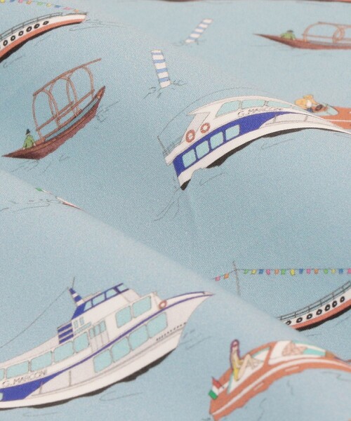 green label relaxing（グリーンレーベルリラクシング）の「＜Dieffe Kinloch＞コットン プリント ハンカチ（バンダナ/スカーフ・メンズ・ライトブルー/ケリーグリーン/ネイビー/イエロー/パープル/その他1・FREE）」の19枚目の写真