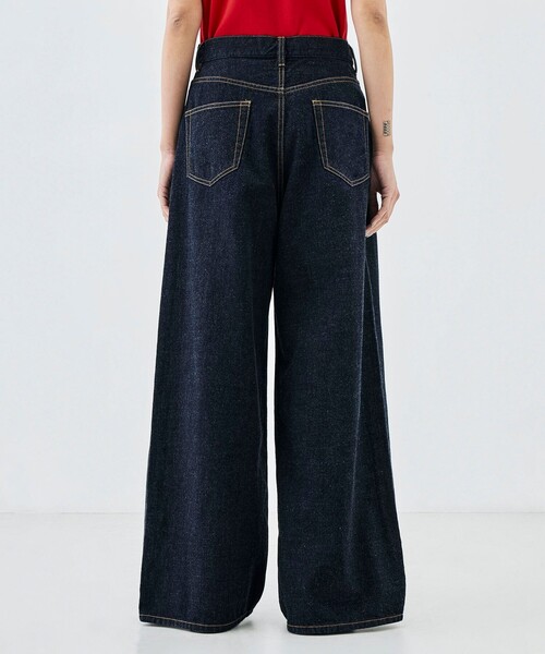 EDITION（エディション）の「インディゴデニム ドローコードパンツ（デニムパンツ・レディース・ネイビー・38/36/34）」の6枚目の写真