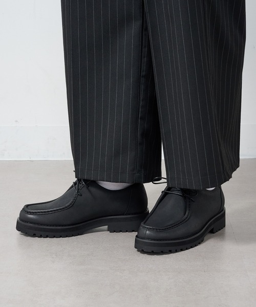 HAUS(ハウス)の「【HAUS】CHUNKY SOLE TYROLEAN SHOES チャンキーソール厚底チロリアンシューズ(モカシン/デッキシューズ・メンズ・ブラック系1/ブラック系その他2・M/L)」の16枚目の写真