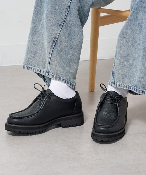 HAUS(ハウス)の「【HAUS】CHUNKY SOLE TYROLEAN SHOES チャンキーソール厚底チロリアンシューズ(モカシン/デッキシューズ・メンズ・ブラック系1/ブラック系その他2・M/L)」の9枚目の写真