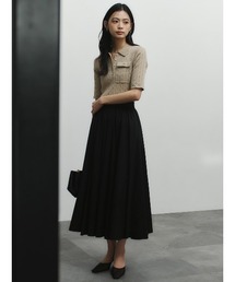 anuans（アニュアンス）の「ケーブルポロニットドッキングワンピース（ワンピース）」