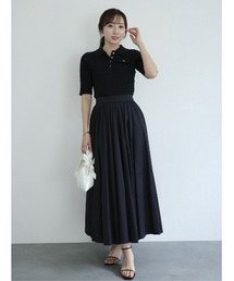 anuans（アニュアンス）の「ケーブルポロニットドッキングワンピース（ワンピース）」