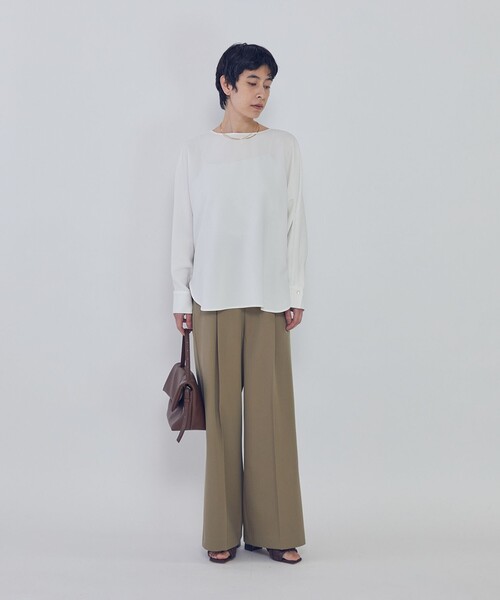 1er Arrondissement(プルミエアロンディスモン)の「ウールギャバジントラウザー(スラックス・レディース・ブルー系その他3/カーキ・38/36)」の11枚目の写真