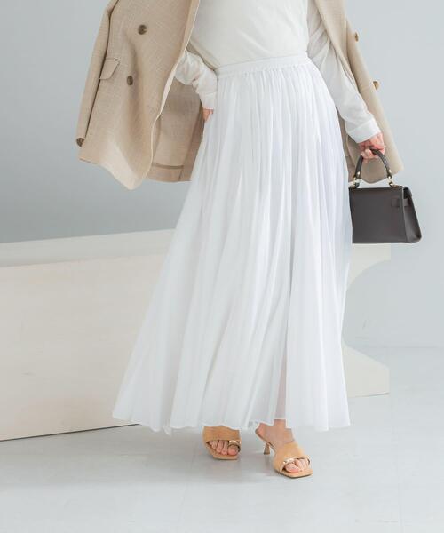 URBAN RESEARCH ROSSO WOMEN（アーバンリサーチ　ロッソ）の「コットンボリュームマキシスカート（スカート・レディース・パープル系その他/ホワイト/ブラック・FREE）」の11枚目の写真