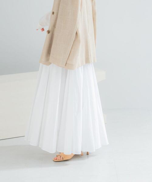 URBAN RESEARCH ROSSO WOMEN（アーバンリサーチ　ロッソ）の「コットンボリュームマキシスカート（スカート・レディース・パープル系その他/ホワイト/ブラック・FREE）」の12枚目の写真