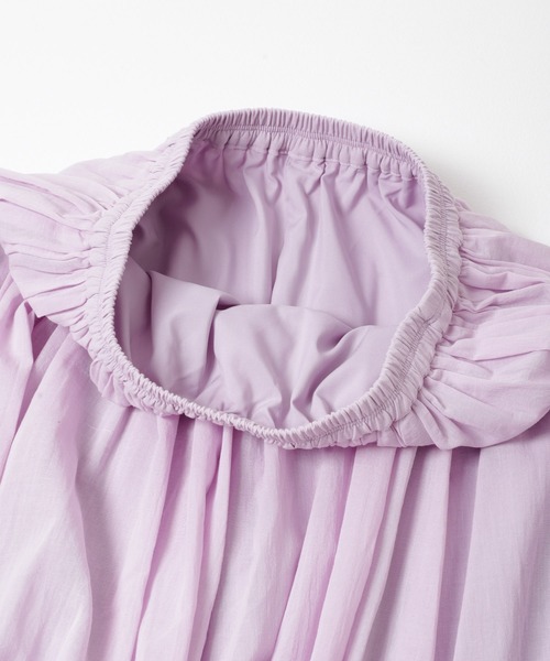 URBAN RESEARCH ROSSO WOMEN（アーバンリサーチ　ロッソ）の「コットンボリュームマキシスカート（スカート・レディース・パープル系その他/ホワイト/ブラック・FREE）」の8枚目の写真