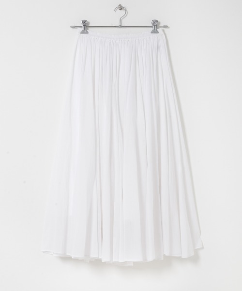 URBAN RESEARCH ROSSO WOMEN（アーバンリサーチ　ロッソ）の「コットンボリュームマキシスカート（スカート・レディース・パープル系その他/ホワイト/ブラック・FREE）」の9枚目の写真