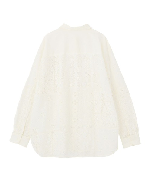 AMERICAN HOLIC(アメリカンホリック)の「レースパッチワークシャツ(シャツ/ブラウス・レディース・オフホワイト/ブラック/ブラウン・L/M)」の18枚目の写真