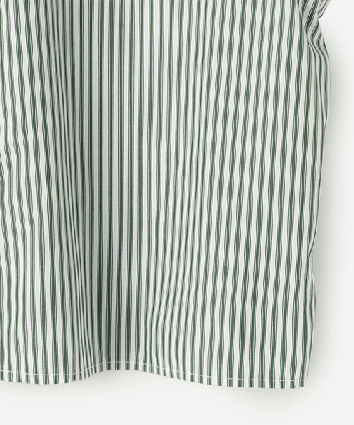 GYMPHLEX（ジムフレックス）の「Gymphlex | コットン ショートボタンダウンシャツ STRIPE WOMEN（シャツ/ブラウス・レディース・グリーン系その他・14）」の6枚目の写真