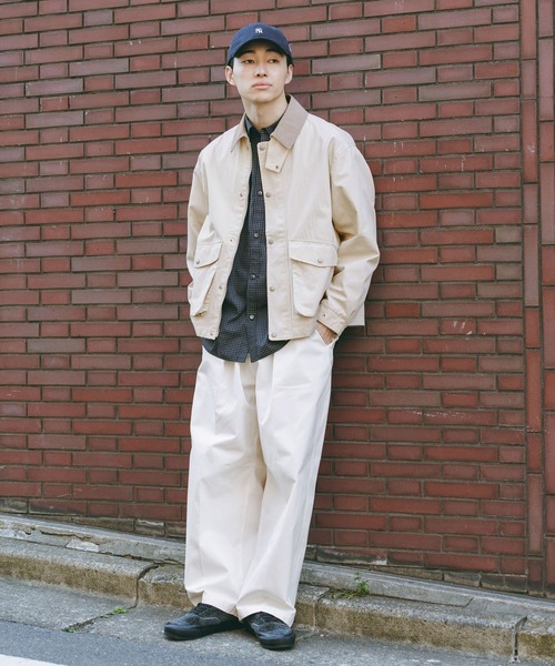 RAGEBLUE(レイジブルー)の「Corduroy Design Hunting Jacket/ 襟コーデュロイハンティングジャケット(ブルゾン・メンズ・ブラック/グレー/オフホワイト/グリーン・MEDIUM/LARGE)」の13枚目の写真