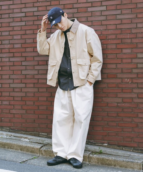 RAGEBLUE(レイジブルー)の「Corduroy Design Hunting Jacket/ 襟コーデュロイハンティングジャケット(ブルゾン・メンズ・ブラック/グレー/オフホワイト/グリーン・MEDIUM/LARGE)」の12枚目の写真