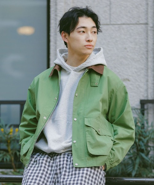 RAGEBLUE(レイジブルー)の「Corduroy Design Hunting Jacket/ 襟コーデュロイハンティングジャケット(ブルゾン・メンズ・ブラック/グレー/オフホワイト/グリーン・MEDIUM/LARGE)」の19枚目の写真