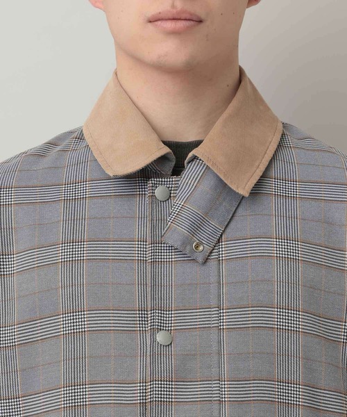 RAGEBLUE(レイジブルー)の「Corduroy Design Hunting Jacket/ 襟コーデュロイハンティングジャケット(ブルゾン・メンズ・ブラック/グレー/オフホワイト/グリーン・MEDIUM/LARGE)」の5枚目の写真