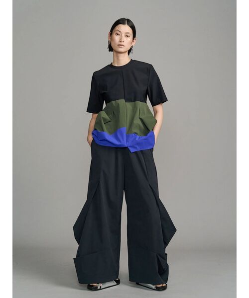 UN3D.(アンスリード)の「ROUND BOX COCOON PT / ラウンドボックスコクーンパンツ(その他パンツ・レディース・ブルー/グレー/ブラック/イエロー/ホワイト・38/36)」の18枚目の写真