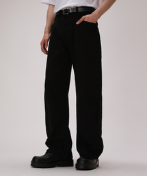 DEVELOVE（デヴローブ）の「エッセンシャルムードセミワイドコットンパンツ_ブラック（その他パンツ）」