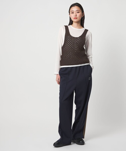 CITEN（シテン）の「＜CITEN＞メッシュニットベスト（ベスト・レディース・ブラック/ダークブラウン/オフホワイト・FREE）」の9枚目の写真