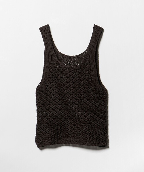 CITEN（シテン）の「＜CITEN＞メッシュニットベスト（ベスト・レディース・ブラック/ダークブラウン/オフホワイト・FREE）」の16枚目の写真