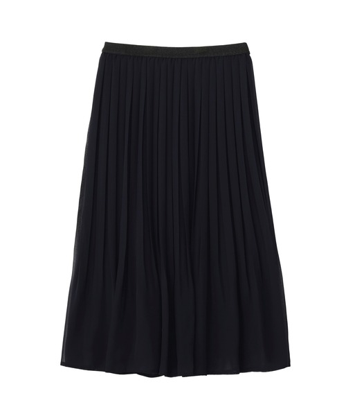 YECCA VECCA(イェッカヴェッカ)の「プリーツシフォンスカート(スカート・レディース・ネイビー・M)」の9枚目の写真