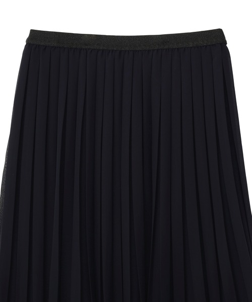 YECCA VECCA(イェッカヴェッカ)の「プリーツシフォンスカート(スカート・レディース・ネイビー・M)」の10枚目の写真
