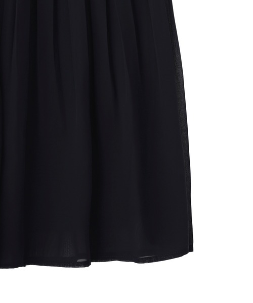 YECCA VECCA(イェッカヴェッカ)の「プリーツシフォンスカート(スカート・レディース・ネイビー・M)」の12枚目の写真