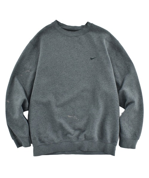NIKE(ナイキ)の「【USED】Y2K NIKE swooshロゴ スウェット(スウェット・メンズ・グレー・LARGE)」の1枚目の写真