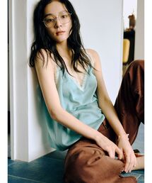 Ungrid（アングリッド）の「レースデザインサテンキャミソール（キャミソール）」