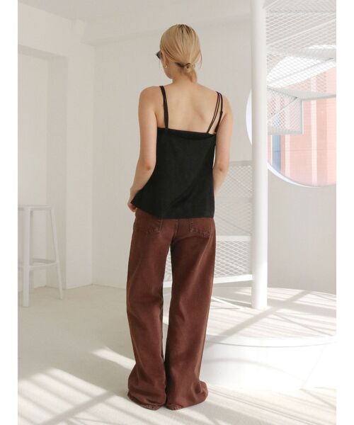 Ungrid(アングリッド)の「レースデザインサテンキャミソール(キャミソール・レディース・ピンク/ブラック/ブルー・FREE)」の9枚目の写真