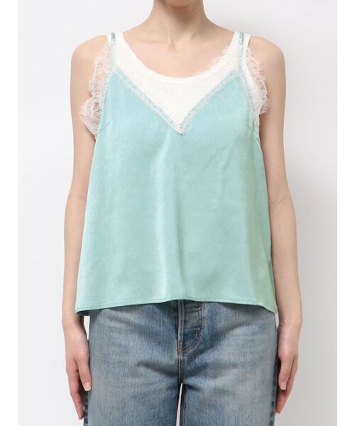 Ungrid(アングリッド)の「レースデザインサテンキャミソール(キャミソール・レディース・ピンク/ブラック/ブルー・FREE)」の10枚目の写真