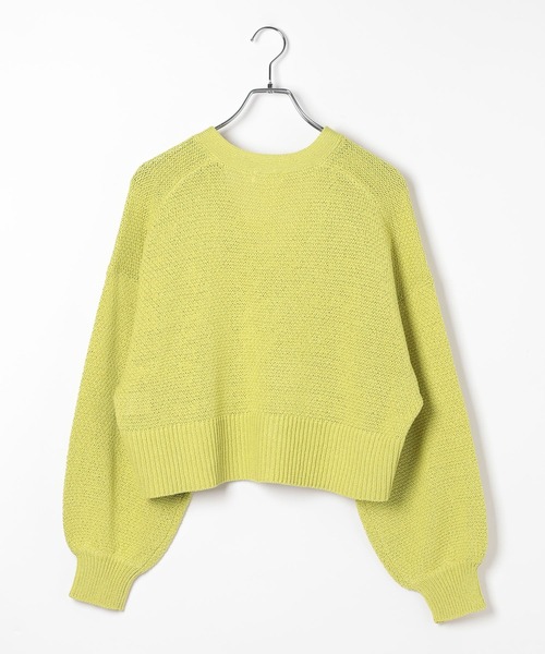 LEPSIM（レプシィム）の「5ゲージカノコカーディガン　639447（カーディガン/ボレロ・レディース・ブラック/ナチュラル・FREE）」の8枚目の写真