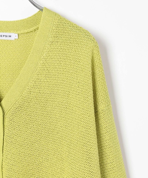 LEPSIM（レプシィム）の「5ゲージカノコカーディガン　639447（カーディガン/ボレロ・レディース・ブラック/ナチュラル・FREE）」の10枚目の写真