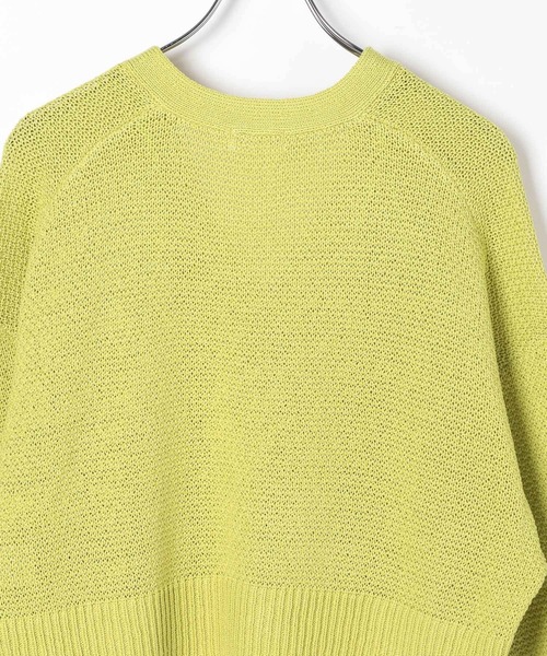 LEPSIM（レプシィム）の「5ゲージカノコカーディガン　639447（カーディガン/ボレロ・レディース・ブラック/ナチュラル・FREE）」の3枚目の写真