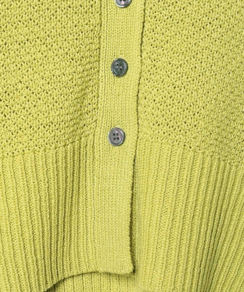 LEPSIM（レプシィム）の「5ゲージカノコカーディガン　639447（カーディガン/ボレロ・レディース・ブラック/ナチュラル・FREE）」の6枚目の写真