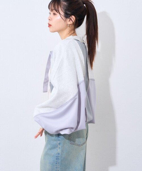 etsinta（エシンタ）の「【etsinta】リメイクスウェット2wayボレロ（Tシャツ/カットソー・レディース・グレー/ネイビー・ONE SIZE）」の8枚目の写真