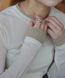 Marient | レイヤードシアーTOPS(Tシャツ/カットソー)