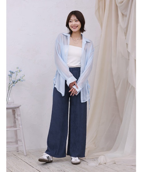 fifth(フィフス)の「リラックスプリーツパンツ(その他パンツ・レディース・ブルー系その他/アイボリー/ブラック・M)」の4枚目の写真