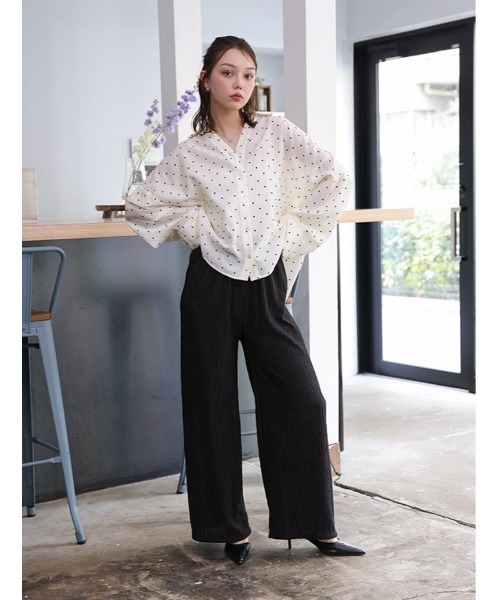 fifth(フィフス)の「リラックスプリーツパンツ(その他パンツ・レディース・ブルー系その他/アイボリー/ブラック・M)」の8枚目の写真