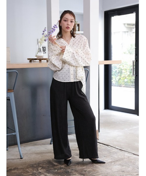 fifth(フィフス)の「リラックスプリーツパンツ(その他パンツ・レディース・ブルー系その他/アイボリー/ブラック・M)」の7枚目の写真