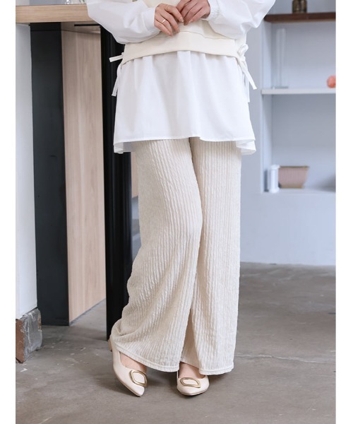 fifth(フィフス)の「リラックスプリーツパンツ(その他パンツ・レディース・ブルー系その他/アイボリー/ブラック・M)」の12枚目の写真