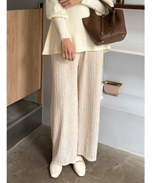 fifth(フィフス)の「リラックスプリーツパンツ(その他パンツ・レディース・ブルー系その他/アイボリー/ブラック・M)」の15枚目の写真