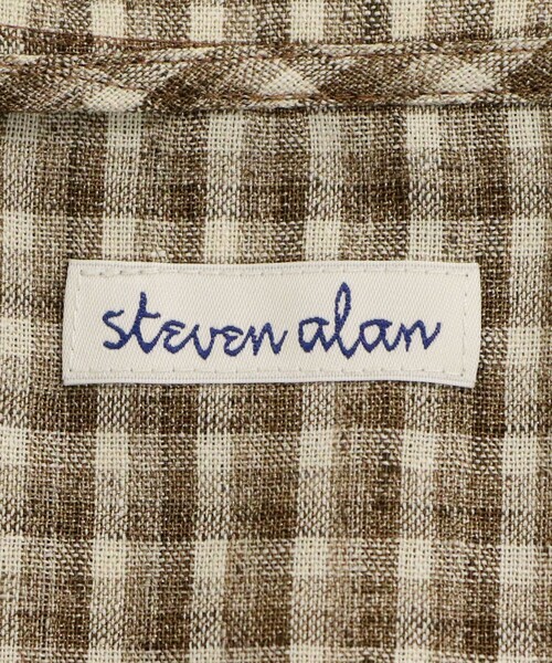 Steven Alan(スティーブンアラン)の「<Steven Alan>チェック ショートスリーブ シャツ(シャツ/ブラウス・レディース・ライトブルー/ブラウン・M/S)」の18枚目の写真