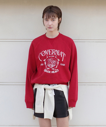 ウィメンズヴィンテージグラフィックスウェットシャツRed