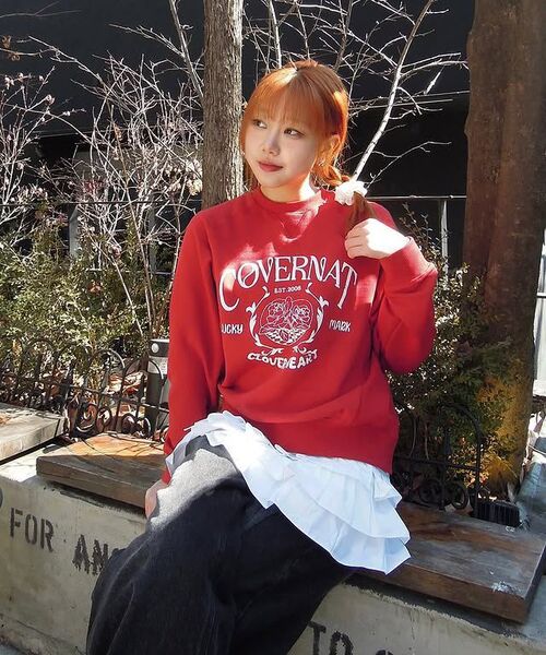 COVERNAT WOMAN(カバーナットウーマン)の「ウィメンズヴィンテージグラフィックスウェットシャツRed(スウェット・レディース・その他・WM/WS)」の12枚目の写真