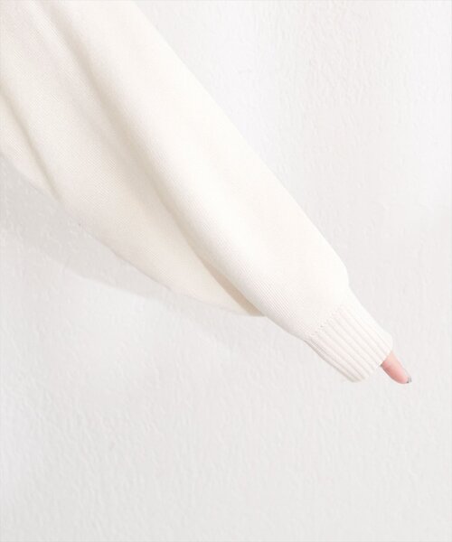 natural couture(ナチュラルクチュール)の「リサイクルポリニュアンス釦カーデ(カーディガン/ボレロ・レディース・アイボリー/ミント/ピンク/チャコールグレー/グレー・FREE)」の14枚目の写真