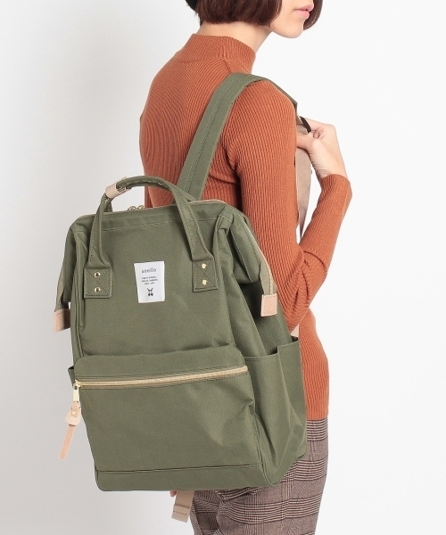 THE SHOP TK （ザ ショップ ティーケー ）の「ポリキャンバスリュック（バックパック/リュック・レディース・グリーン/ブラック・99）」の6枚目の写真