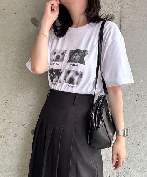 etta(エタ)の「グラフィックアニマルデザインプリント半袖Tシャツ(Tシャツ/カットソー・レディース・ホワイト系その他/ホワイト・MEDIUM/LARGE/X-LARGE/SMALL)」の1枚目の写真