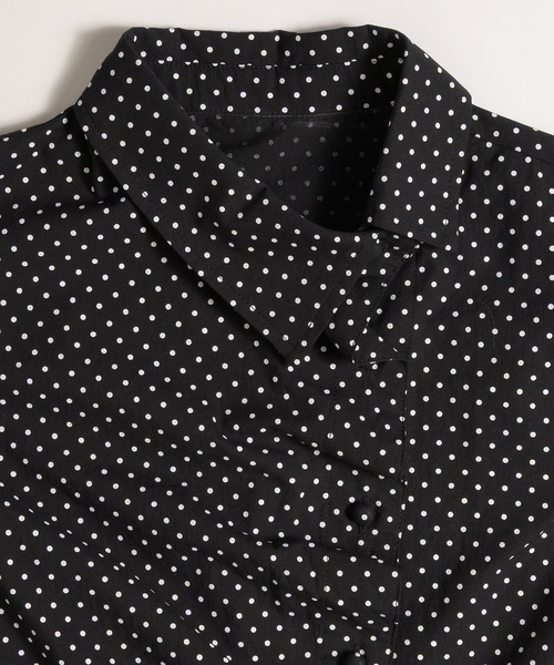 MUHET（ミュエータ）の「gather design shirt blouse / ギャザーデザインブラウス（シャツ/ブラウス・レディース・ベージュ/ライトブルー/ブラック・FREE）」の18枚目の写真